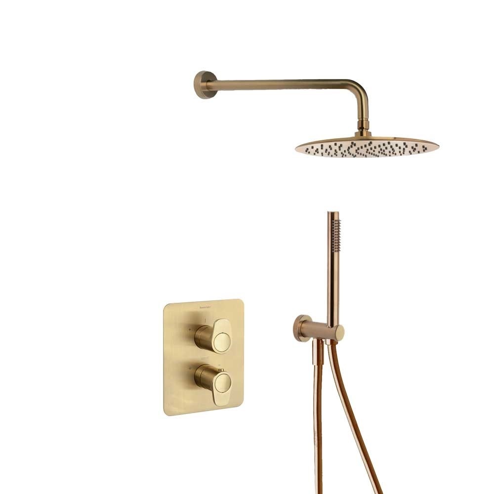 Ramonsoler Alexia Душевой комплект встраиваемый с термостатом, цвет: золото брашированное K3687011OC