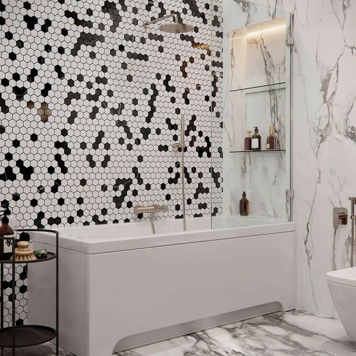 Ramonsoler Alexia Термостатический смеситель настенный излив каскад, цвет: никель брашированный 363901DNC