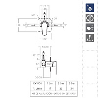 Ramonsoler Alexia Встраиваемый смеситель на 1 потребителя, цвет: никель брашированный 361801SNC