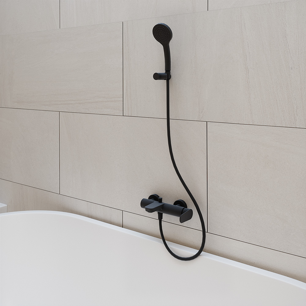 Ramonsoler Alexia Смеситель настенный однорычажный, цвет: матовый черный 360501SNM