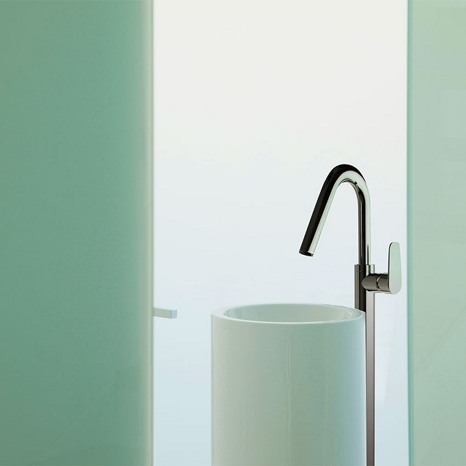 Ramonsoler Alexia Напольный однорычажный смеситель для раковины, цвет: хром 367602S