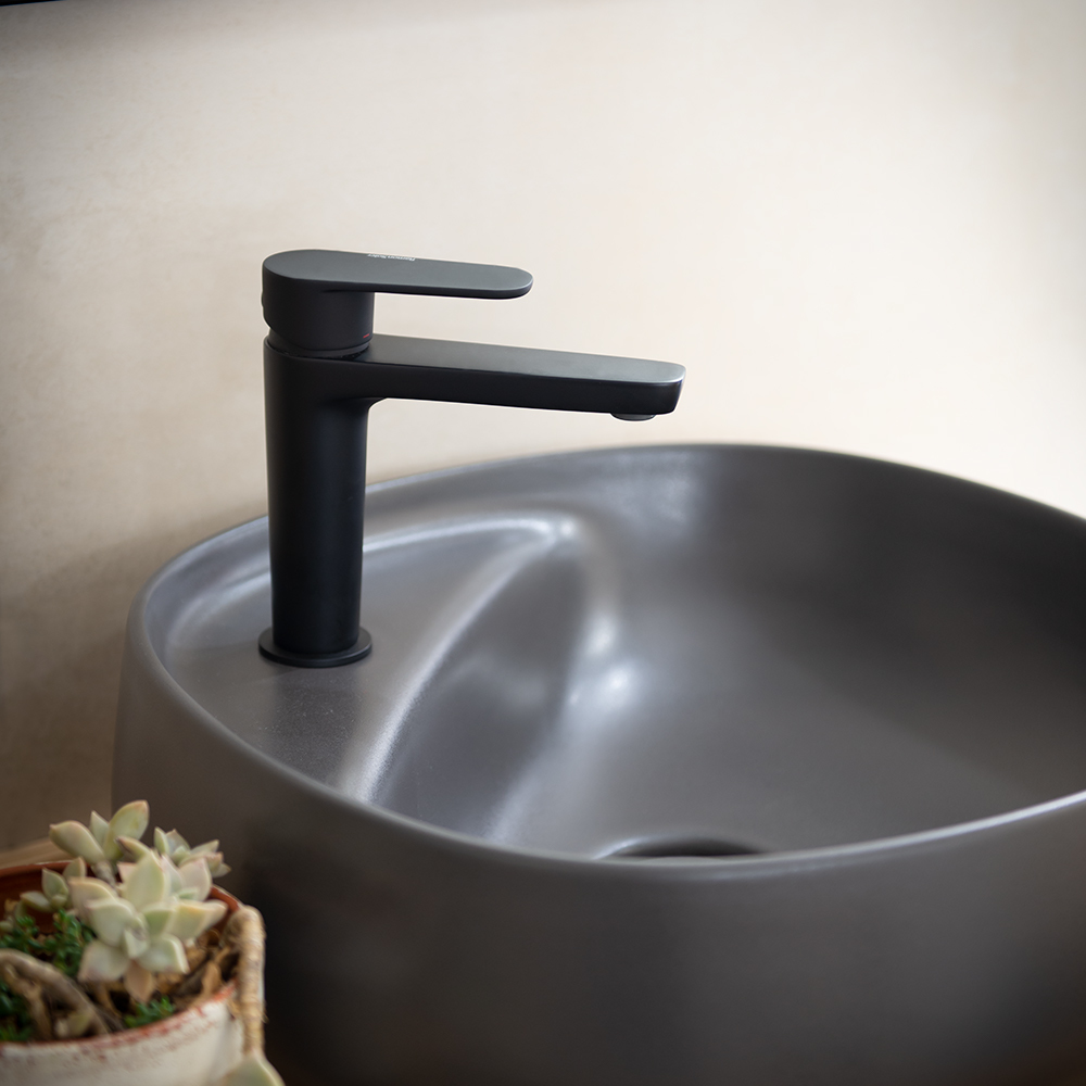 Ramonsoler Alexia Смеситель для раковины однорычажный, цвет: матовый черный 3604NM