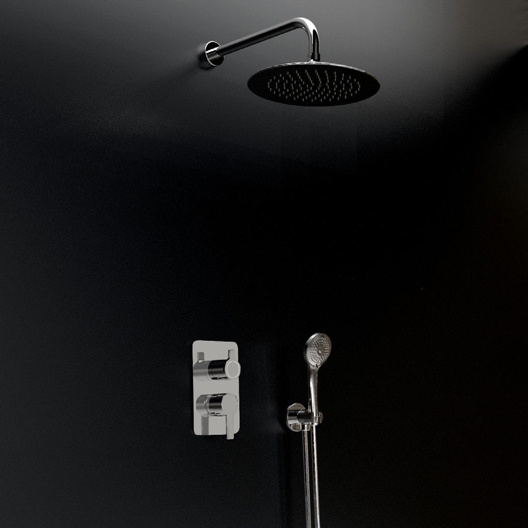 Ramonsoler Blautherm Душевой комплект встраиваемый с тропическим душем, цвет: хром 941502RM250