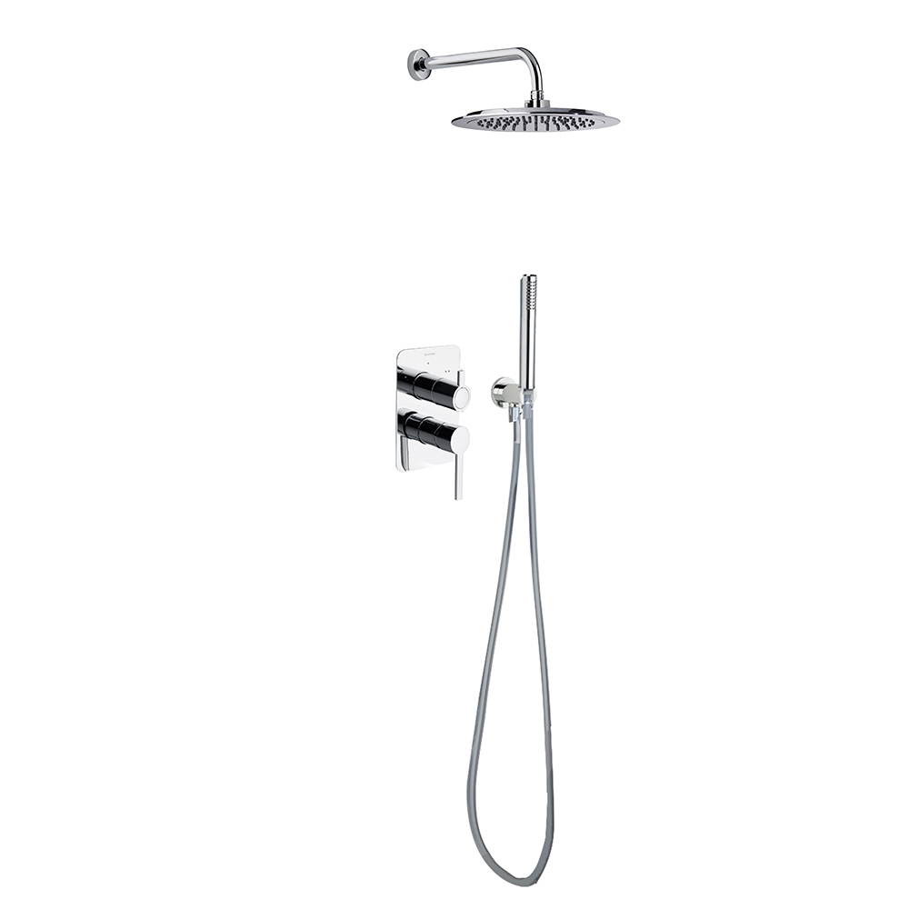 Ramonsoler Drako Душевой комплект встраиваемый с тропическим душем, цвет: хром K3315021