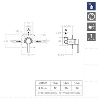 Ramonsoler Drako Встраиваемый смеситель на 1 потребителя, цвет: хром 331801S