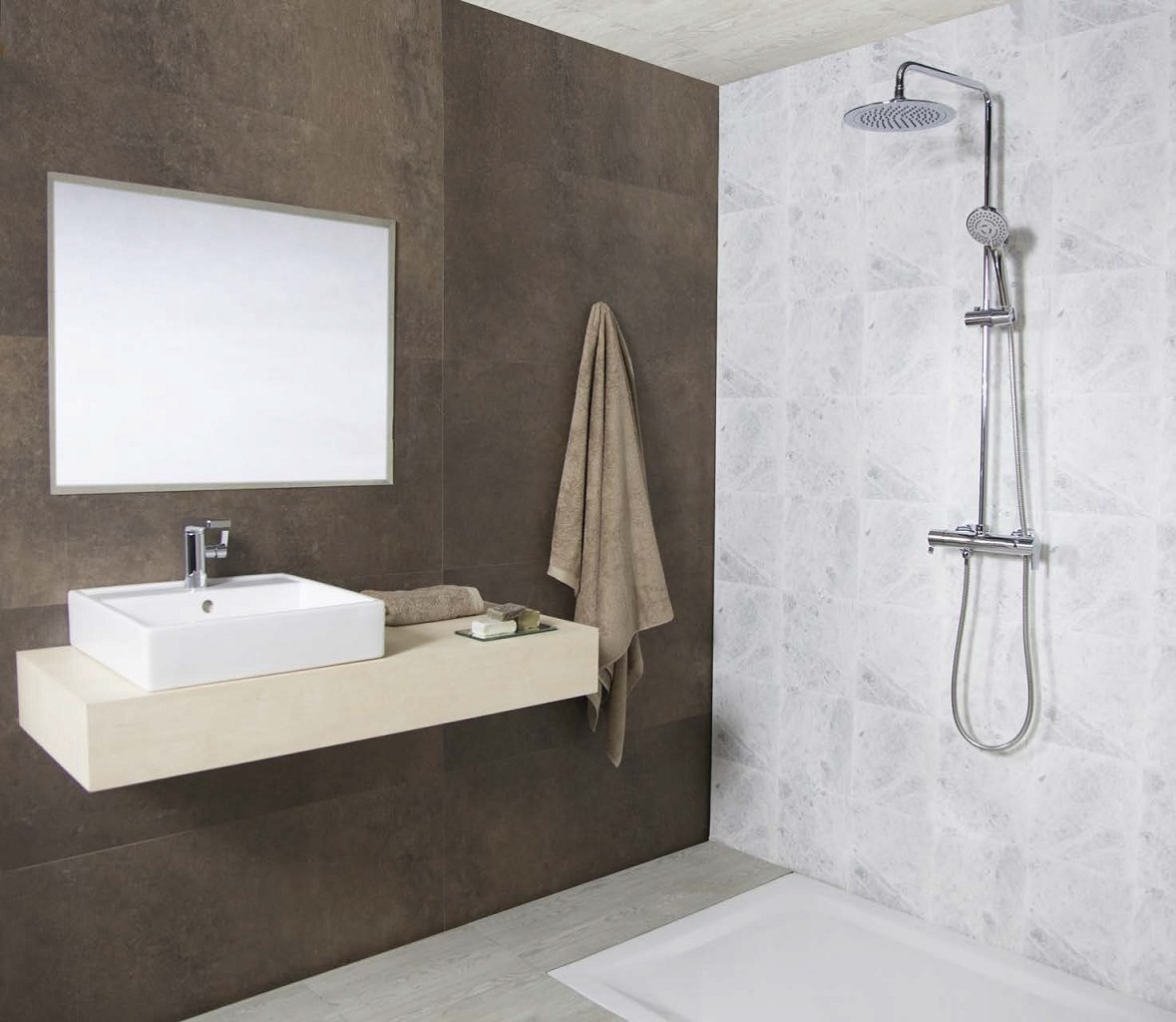 Ramonsoler Drako Смеситель настенный с душем, цвет: хром 3308T3