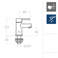 Ramonsoler Drako Смеситель для раковины однорычажный, цвет: хром 3371AX1