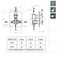 Ramonsoler Gaudi Встраиваемый термостатический смеситель на 2 потребителя, цвет: хром 308712S