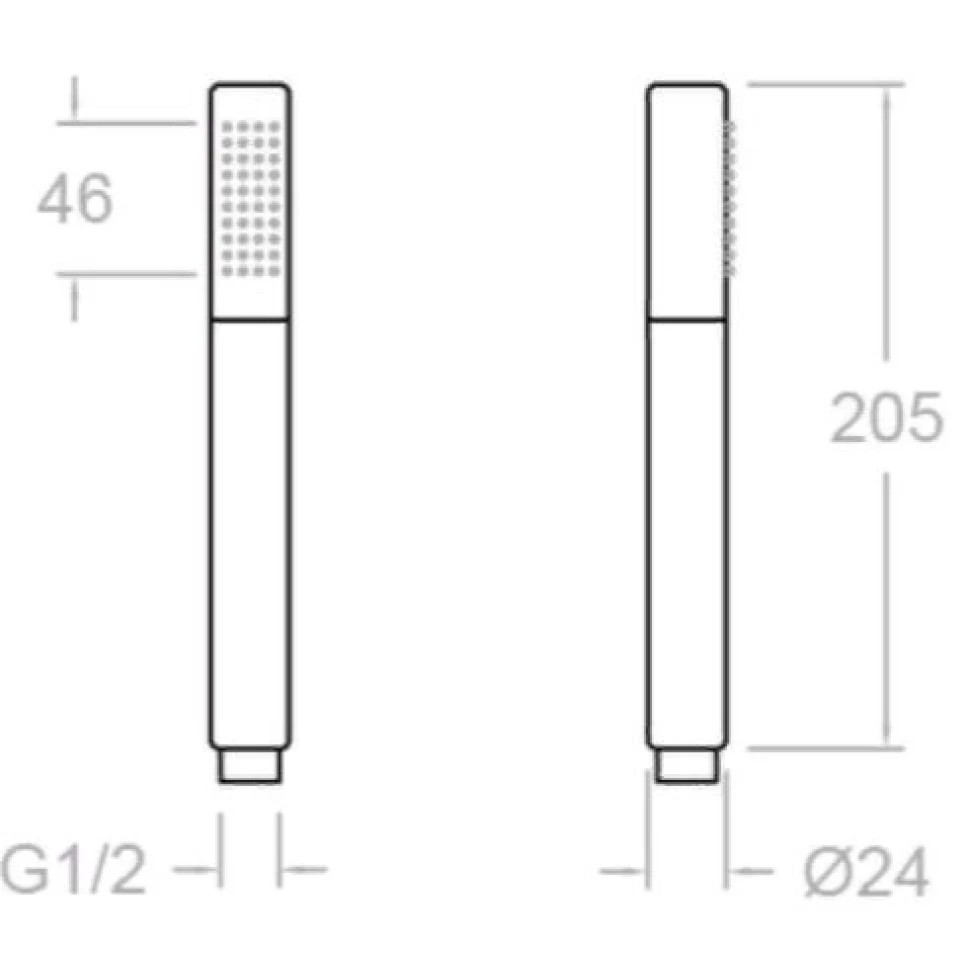 Ramonsoler Hidroterapia Душевой гарнитур ABS-пластик, цвет: хром 3349D