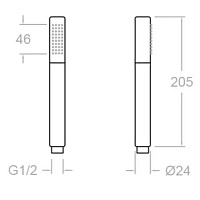 Ramonsoler Hidroterapia Душевой гарнитур латунь, цвет: хром 3749MO