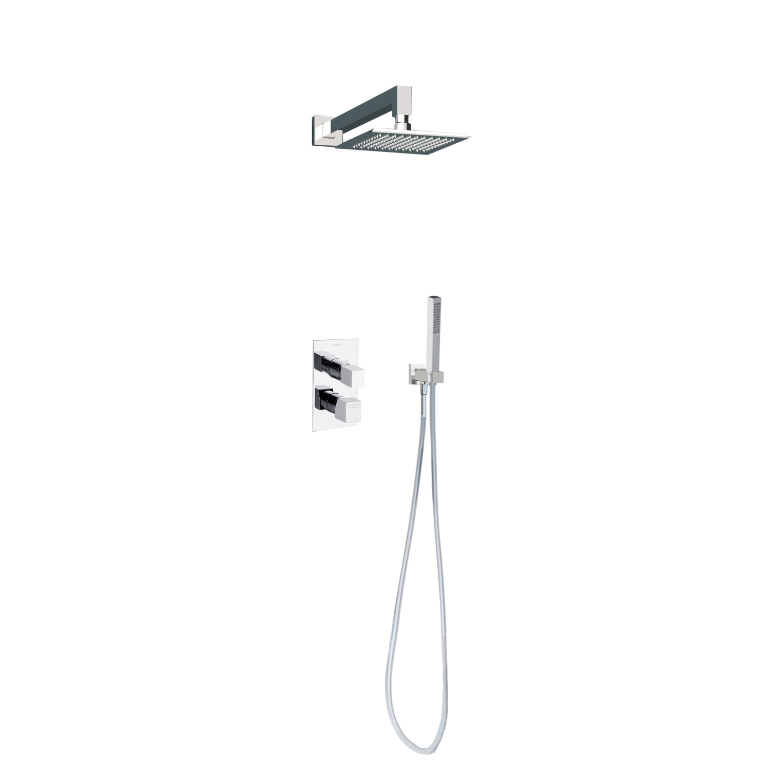 Ramonsoler Kuatro Душевой комплект встраиваемый с тропическим душем, цвет: хром K4715021