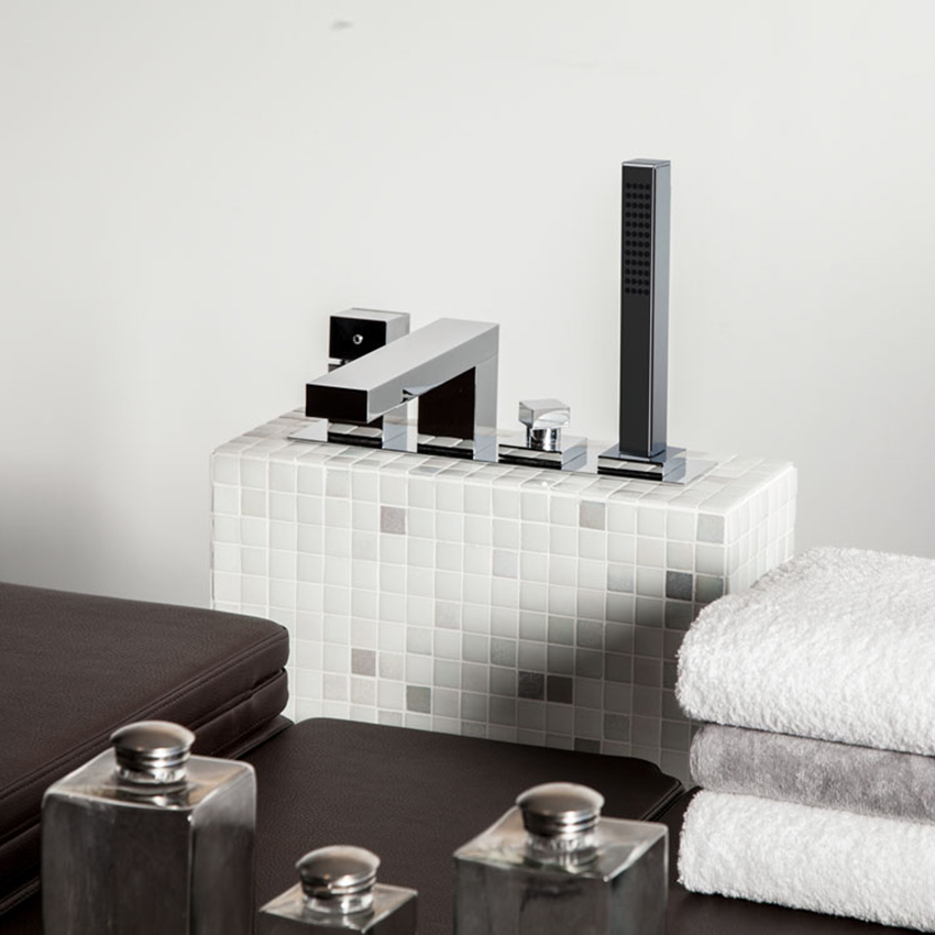 Ramonsoler Kuatro Смеситель встраиваемый в борт ванны, цвет: хром 473202S