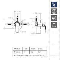 Ramonsoler New Fly Встраиваемый смеситель на 1 потребителя, цвет: хром 571801S