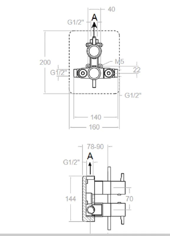 Ramonsoler Odisea Встраиваемый термостатический смеситель на 1 потребителя, цвет: медь 392421SCUC