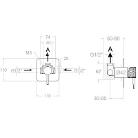 Ramonsoler Odisea Joya Встраиваемый смеситель на 1 потребителя, цвет: хром 591801S
