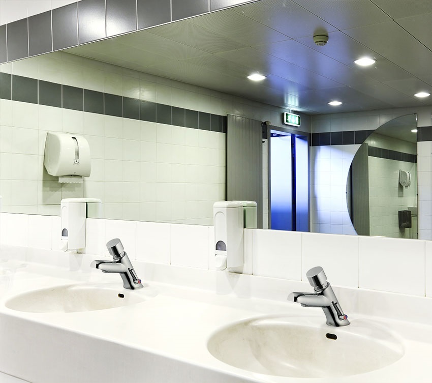 Ramonsoler Solestop Смеситель для раковины нажимной порционный, цвет: хром 7290