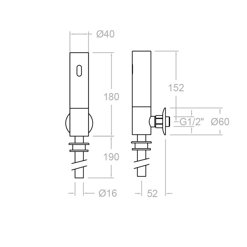 Ramonsoler Soltronic Сенсор для писсуара, цвет: хром 8123