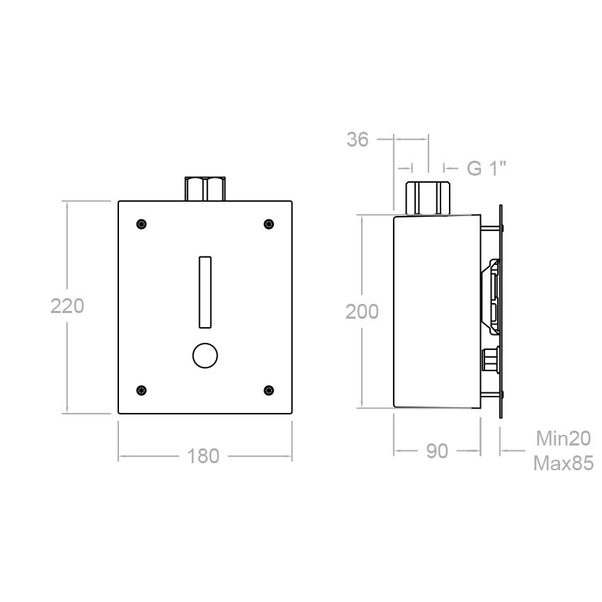 Ramonsoler Soltronic Сенсор для писсуара, цвет: хром 8124B