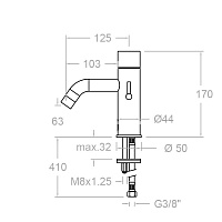 Ramonsoler Soltronic Сенсорный смеситель для раковины, цвет: хром 8118B