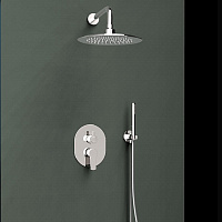 Ramonsoler Titanium Душевой комплект встраиваемый с тропическим душем, цвет: хром K1815021