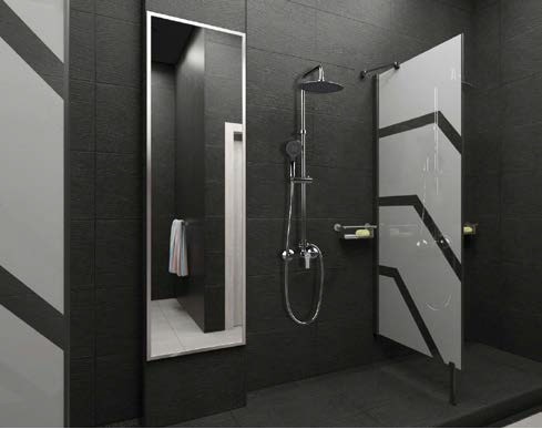 Ramonsoler Titanium Душевая стойка с верхним тропическим душем 50,5x111h см, цвет: хром 1878RP240