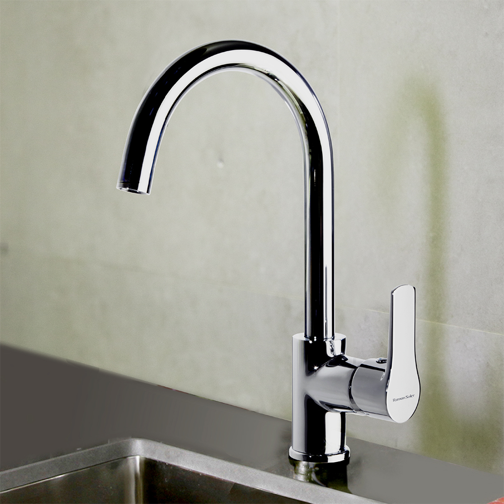 Ramonsoler Titanium Смеситель для раковины высокий однорычажный, цвет: хром 1836