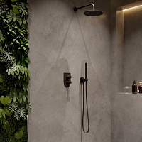 Ramonsoler Tzar Встраиваемый смеситель на 2 потребителя, цвет: матовый черный 341502SNM