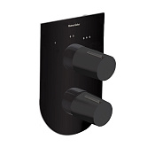 Ramonsoler Tzar Встраиваемый смеситель на 3 потребителя, цвет: матовый черный 341503SNM