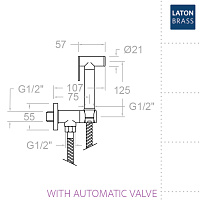 Ramonsoler WC Гигиенический душ с магнитным клапаном, цвет: хром 114602WC