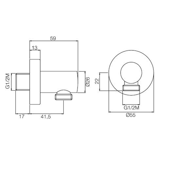 Fima Carlo Frattini Шланговое подключение, цвет: хром F2172CR