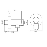 Fima Carlo Frattini Шланговое подключение, цвет: хром F2172CR