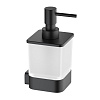 Timo Selene Дозатор для жидкого мыла, подвесной, стеклянная колба, цвет: черный 14039/03