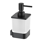 Timo Selene Дозатор для жидкого мыла, подвесной, стеклянная колба, цвет: черный 14039/03