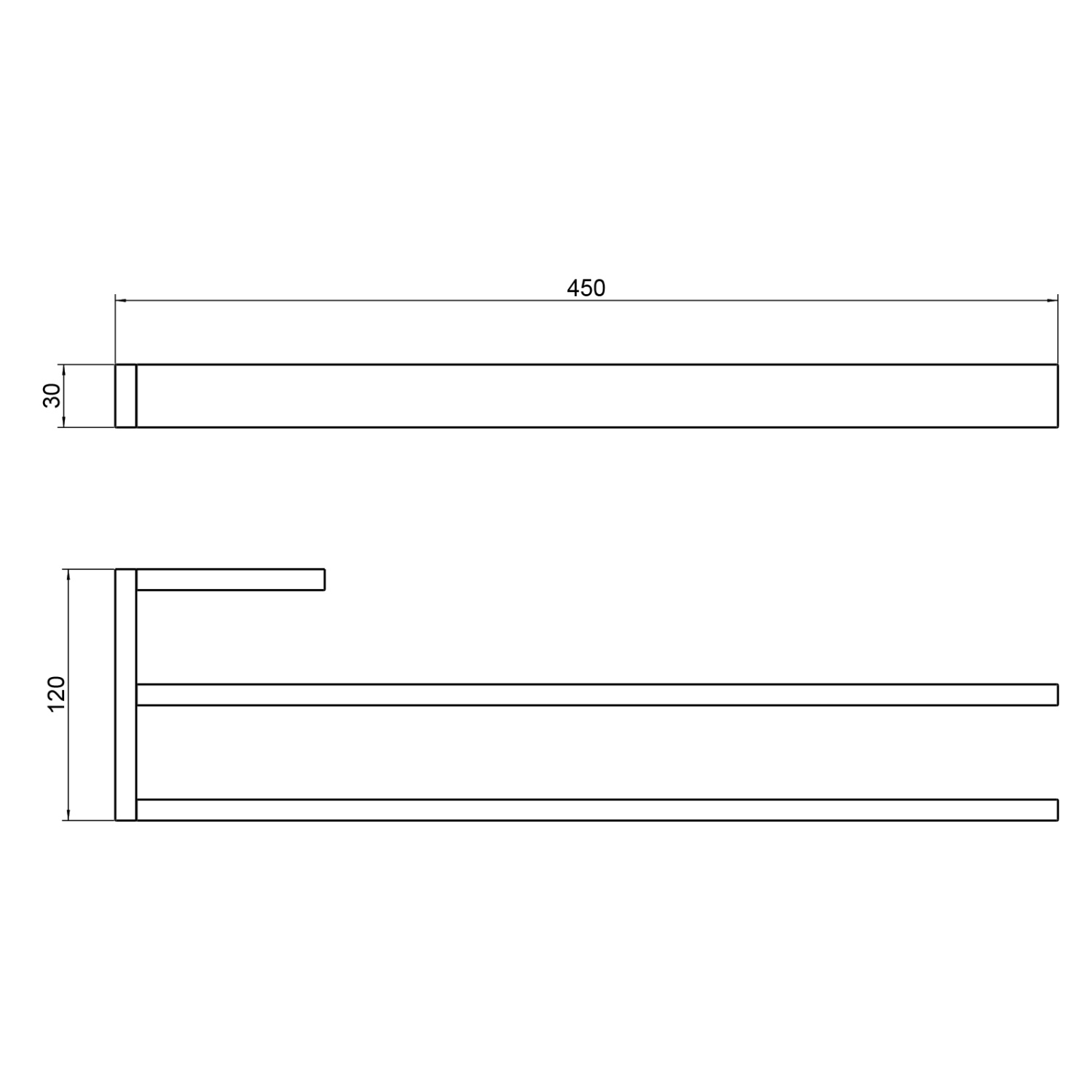 Timo Petruma Полотенцедержатель двойной подвесной, латунь цвет: хром 15252/00