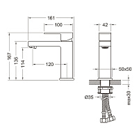 Timo Selene Смеситель для раковины, цвет: белый матовый 2061/16F