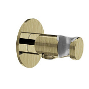 Almar Round Шланговое подключение для лейки с держателем, цвет: brushed high brass E095037.HB