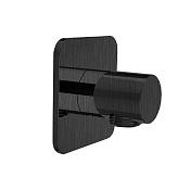 Almar Kuky Шланговое подключение для лейки с держателем, цвет: brushed absolute black E095038.AB