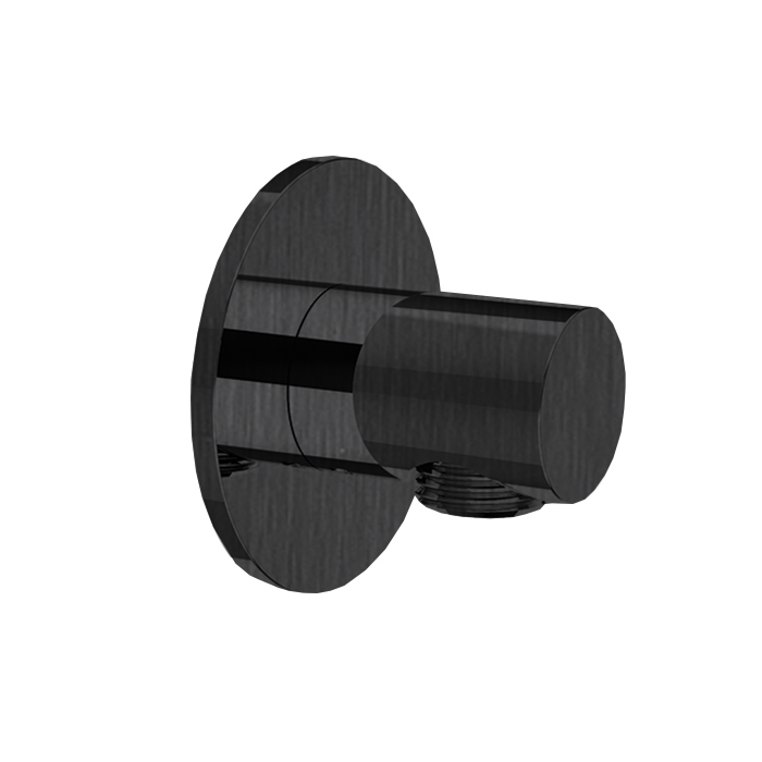 Almar Round Шланговое подключение для лейки с держателем, цвет: brushed absolute black E095040.AB