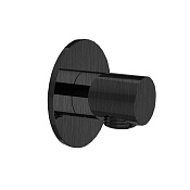 Almar Round Шланговое подключение для лейки с держателем, цвет: brushed absolute black E095040.AB