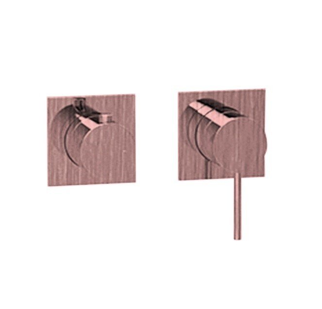 Almar Modular Square Смеситель для душа, внешняя часть на 2 потребителя, цвет: brushed copper E180191.CO