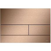 Tece Square II Кнопка смыва для унитаза, металл, цвет: сатин. красный позолоченный 9240848