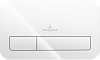 Villeroy & Boch Viconnect Кнопка смыва для унитаза, стекло, цвет: Glass Glossy White глянцевый 922400RE