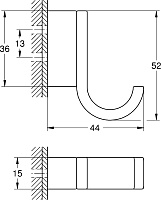 Grohe Selection Крючок для полотенца, цвет: никель глянец 41039BE0