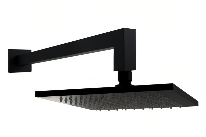 Paffoni Syncro Верхний душ 20x20 см, антикальций, цвет: черный матовый ZSOF075NO