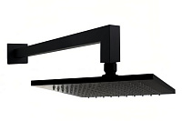 Paffoni Syncro Верхний душ 20x20 см, антикальций, цвет: черный матовый ZSOF075NO