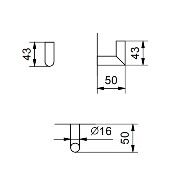 Fantini Young Крючок, цвет: Matt Copper PVD 96 P9 7644