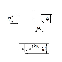Fantini Young Крючок, цвет: Matt Copper PVD 96 P9 7644
