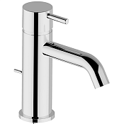 Cisal Less New Смеситель для раковины, с донным клапаном, длина излива 12 см, цвет: chrome LN00051021