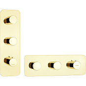 Bossini Outlets Смеситель для душа термостатический, на 2-4 потребителя, цвет: gold Z031204.021