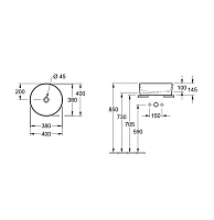 Villeroy & Boch Collaro Раковина чаша 40x40x14,5h см, без перелива, цвет: Альпийский белый глянцевый 4A184001